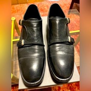 John Varvatos double monk shoes almost new